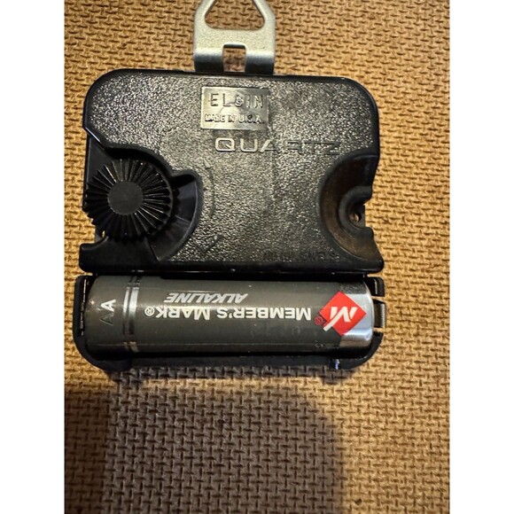 VTG Elgin Quartz 12" Shadowbox Wall/Tabletop Framed Clock Floral Dried Flowers - Picture 11 of 11